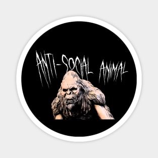 Anti-social animal mask design Magnet